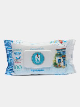 Изображение Влажные салфетки NATURAL FRESH 100 шт универсал