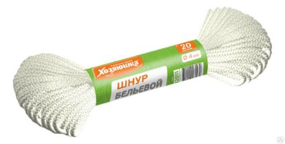 Изображение ХОЗЯЮШКА Шнур вязаный D-5 мм L-20 м
