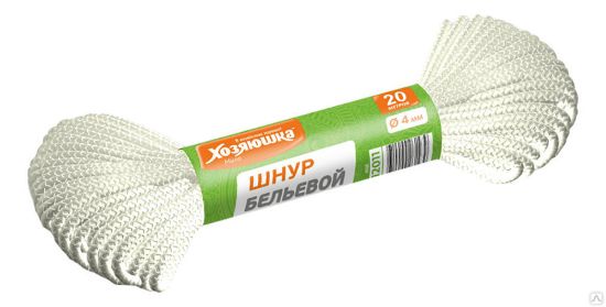 Изображение ХОЗЯЮШКА Шнур вязаный D-5 мм L-20 м
