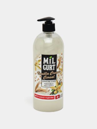 Изображение Жидкое крем-мыло "MILGURT" ванильный йогурт со злаками 860 г