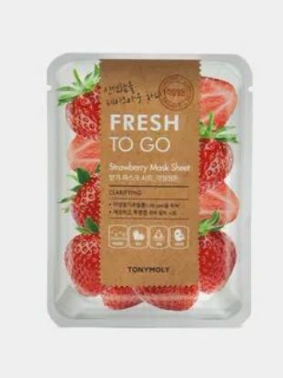 Изображение Маска для лица FRESH TO GO STRAWBERRY MASK SHEET 20г