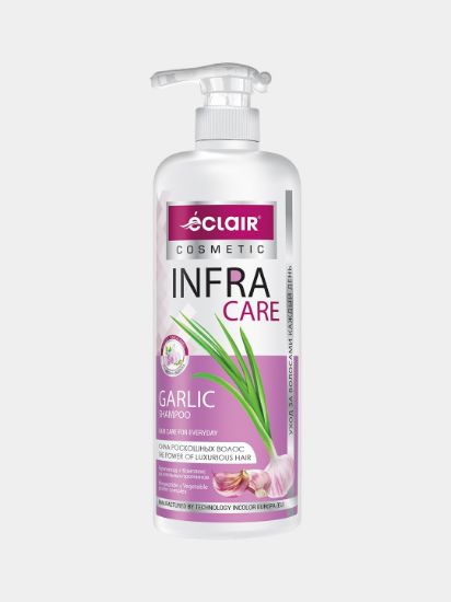 Изображение Шампунь "INFRA CARE" 900 ml Garlic the power of luxurious hair for every day use/ сила роскошных вол