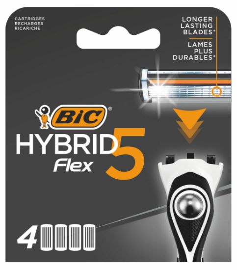 Изображение Бритвенные станки со сменяемыми лезвиями, марки "BIC" SH HYBRID 5 CARTRIDG B4 EU