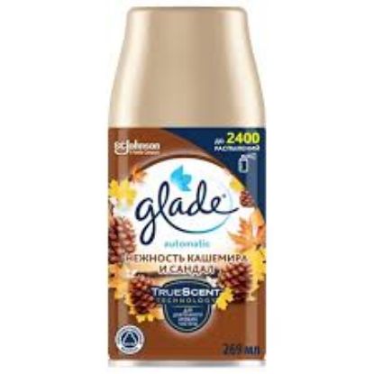 Изображение Освежитель воздуха: Glade Аэрозоль сменный баллон Нежн каш и Сандал 269мл/6