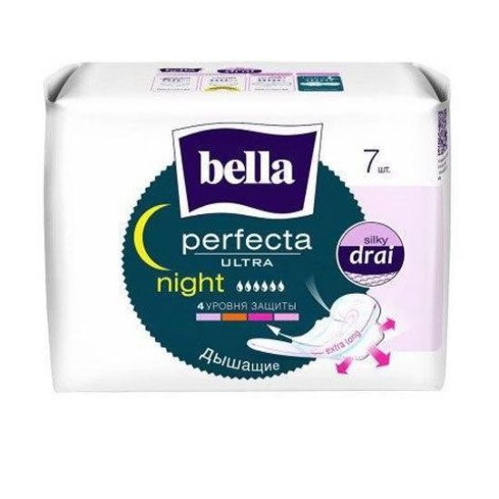 Изображение Супертонкие ж/г впит. прокл. марки "Bella Perfecta Ultra Night CD 7 WSCH " 7 шт в п/ у