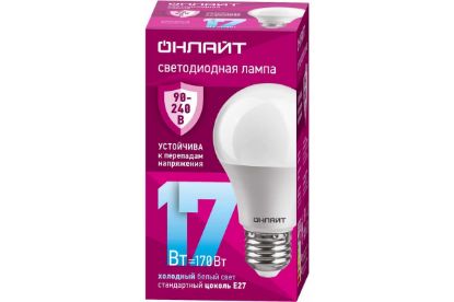 Изображение Лампа ОНЛАЙТ 90 404 OLL-A60-17-230-6.5K-E27