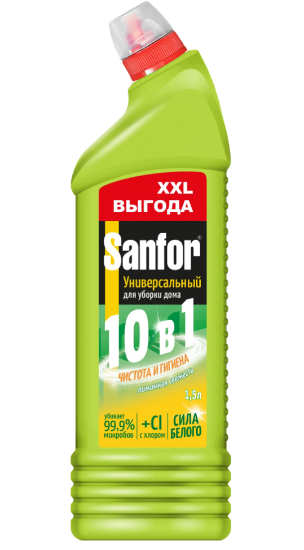 Изображение Средство санитарно-гигиеническое "Sanfor"® Универсал Лимонная свежесть, 1500 мл