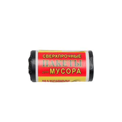Изображение Пакеты для мусора черные MIR 50X70см 41л 25шт 6494