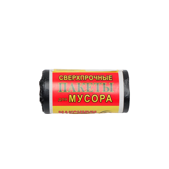 Изображение Пакеты для мусора черные MIR 50X70см 41л 25шт 6494