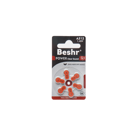 Изображение Батарейка BESHR CLEAR SOUND 312 6B