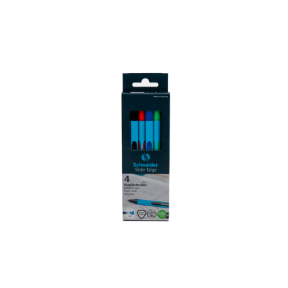 Изображение Ручка шариковая SCHNEIDER SLINDER EDGE XB BASIC 4pcs 152273