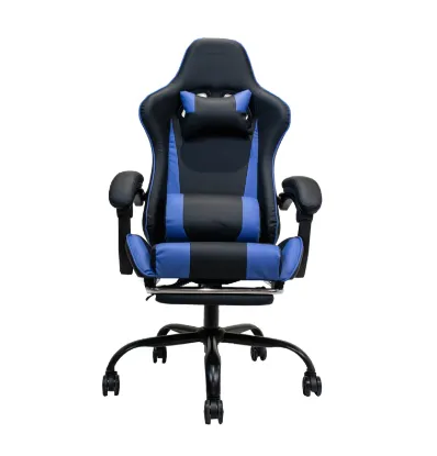 Изображение Спортивное  кресло CRYSTAL OT-80014 черно-голубой  