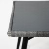 Изображение Стол кухонный CORVUS 131/91/76 Со стеклянной плетенной столешницей (Outdoor) (8888Z)