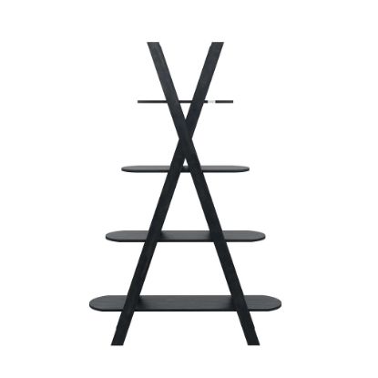 Изображение Книжная полка YOLKA 120X33X183 овальная UK