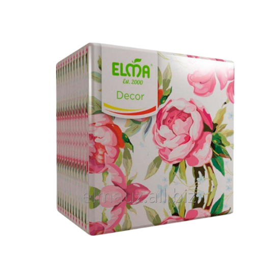 Изображение Салфетки ELMA DECOR 33х33 25шт