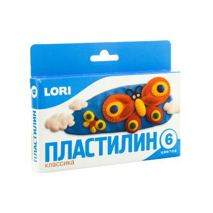 Изображение LORI Пластилин "Классика" 6 цветов Пл-001