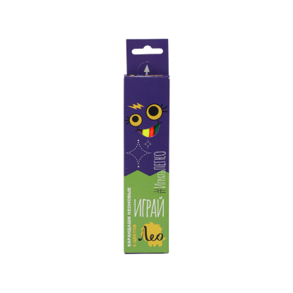 Изображение Карандаши Играй, 6 цветов, неоновые, трехгранные