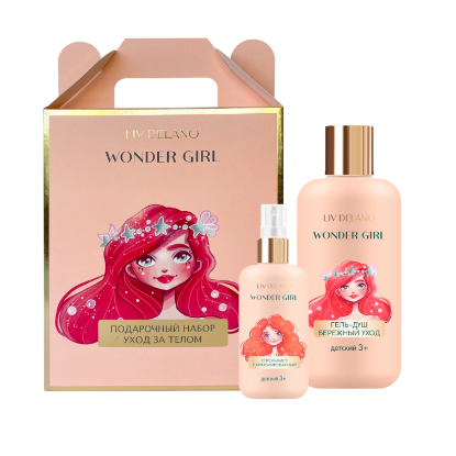 Изображение Подарочный набор "Wonder Girl Уход за телом", 400 мл, штрих - код 4811248010319 в составе: Гель -