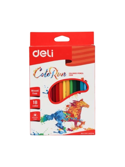 Изображение DELI Карандаши цветные 18 цв 110