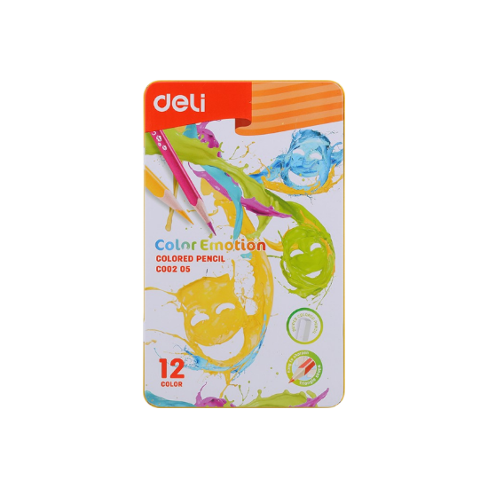 Изображение DELI карандаш цветной 12цв C00205