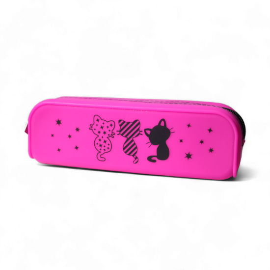 Изображение Пенал Hatber 200х50х60мм на молнии мягкий силикон- Мечтатели