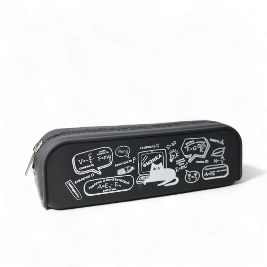 Изображение Пенал Hatber 200х50х60мм на молнии мягкий силикон -Формула