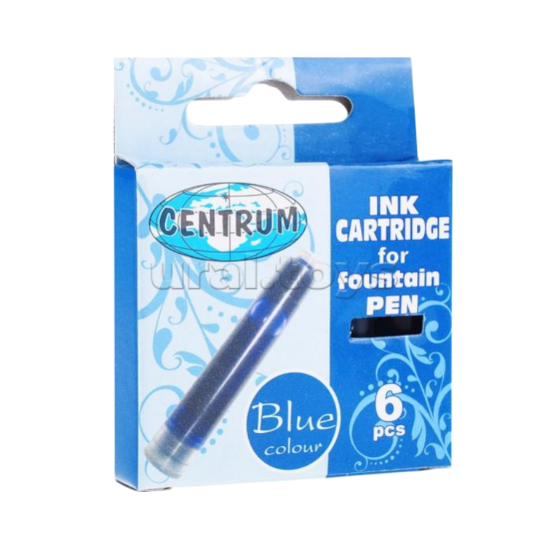 Изображение CENTRUM картридж для перьевой ручки цв. черный.синий 80757
