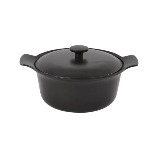 Изображение BergHOFF - Кастрюля чугунная с крышкой 24 см, черная арт. 3900040