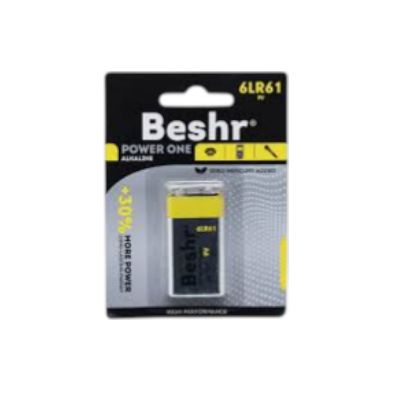 Изображение Батарейка BESHR POWER ONE 9V 1B