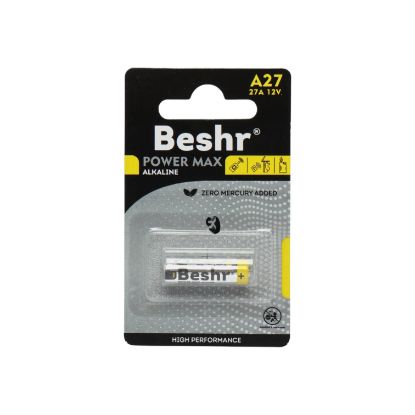 Изображение Батарейка BESHR POWER ONE A27 1B