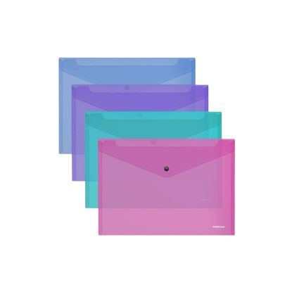 Изображение ERICHKRAUSE Папка конверт на кнопке пласт. 47043