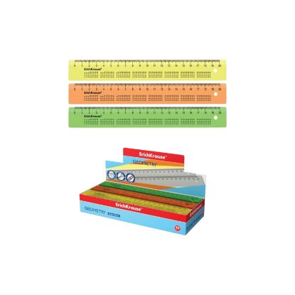 Изображение ERICHKRAUSE Линейка с таблицей пластиковая 20 см