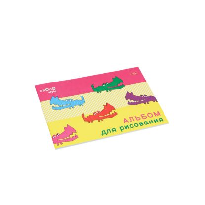 Изображение HATBER АЛЬБОМ ДЛЯ РИСОВАНИЯ 32Л А4Ф НА СКОБЕ ТИСНЕНИЕ CROCO СЕРИЯ