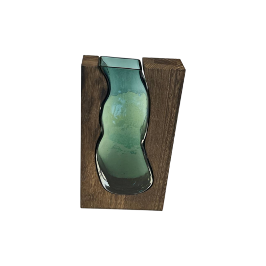 Изображение GLASS VASE 9*31 12-25