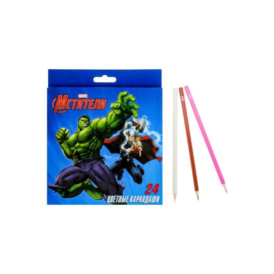 Изображение MARVEL Карандаши цветные 24цв BKc_24117