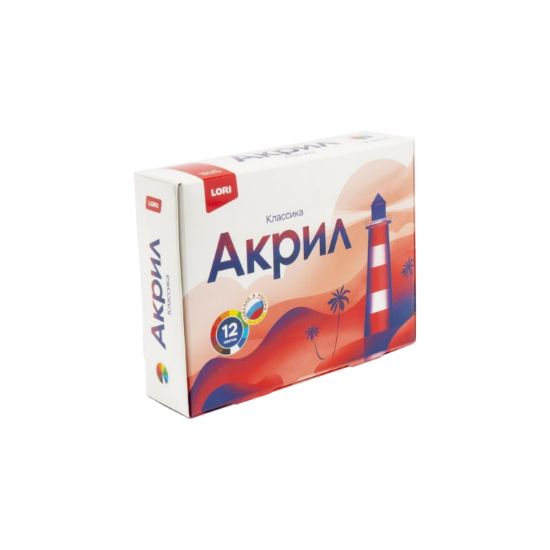 Изображение LORI Краски акриловые 12цв 20мл Акрк-003