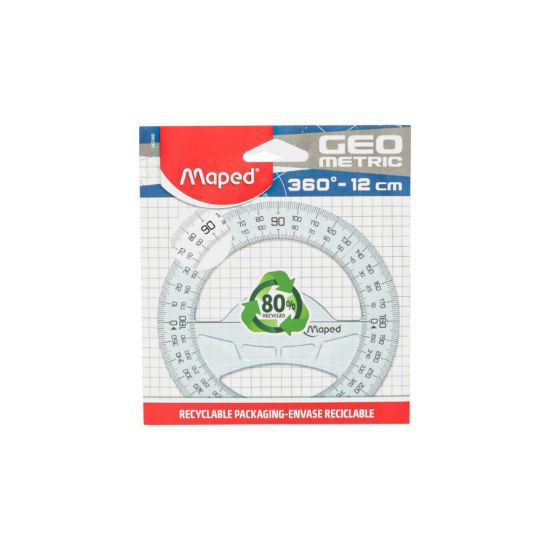 Изображение MAPED Линейка 360гр 12см 242360