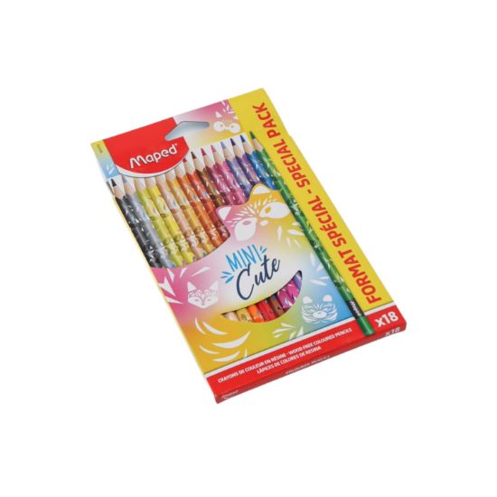 Изображение MAPED цветные карандаши MINI CUTE 18 цв 862202