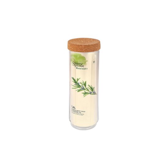 Изображение Банка для сыпучих продуктов Sugar&Spice Rosemary 1,6л с пробковой крышкой