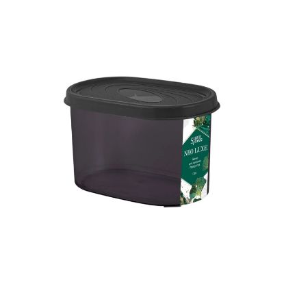 Изображение Банка для сыпучих продуктов NEO LUXE 0,8 л дымчатый кварц