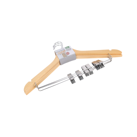 Изображение WOODEN HANGER WHM06612 Набор вешалок 3pcs
