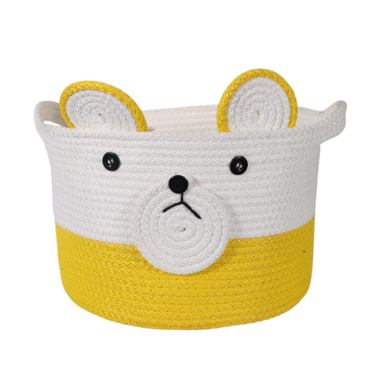Изображение Корзина мишка(желтый)