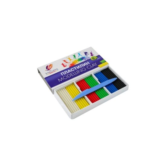 Изображение Пластелин класс детский 6цветов 12C 878-08