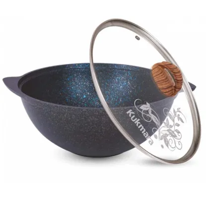 Изображение KUKMARA Казан с стек. крышкой 4,5л GRANIT ULTRA